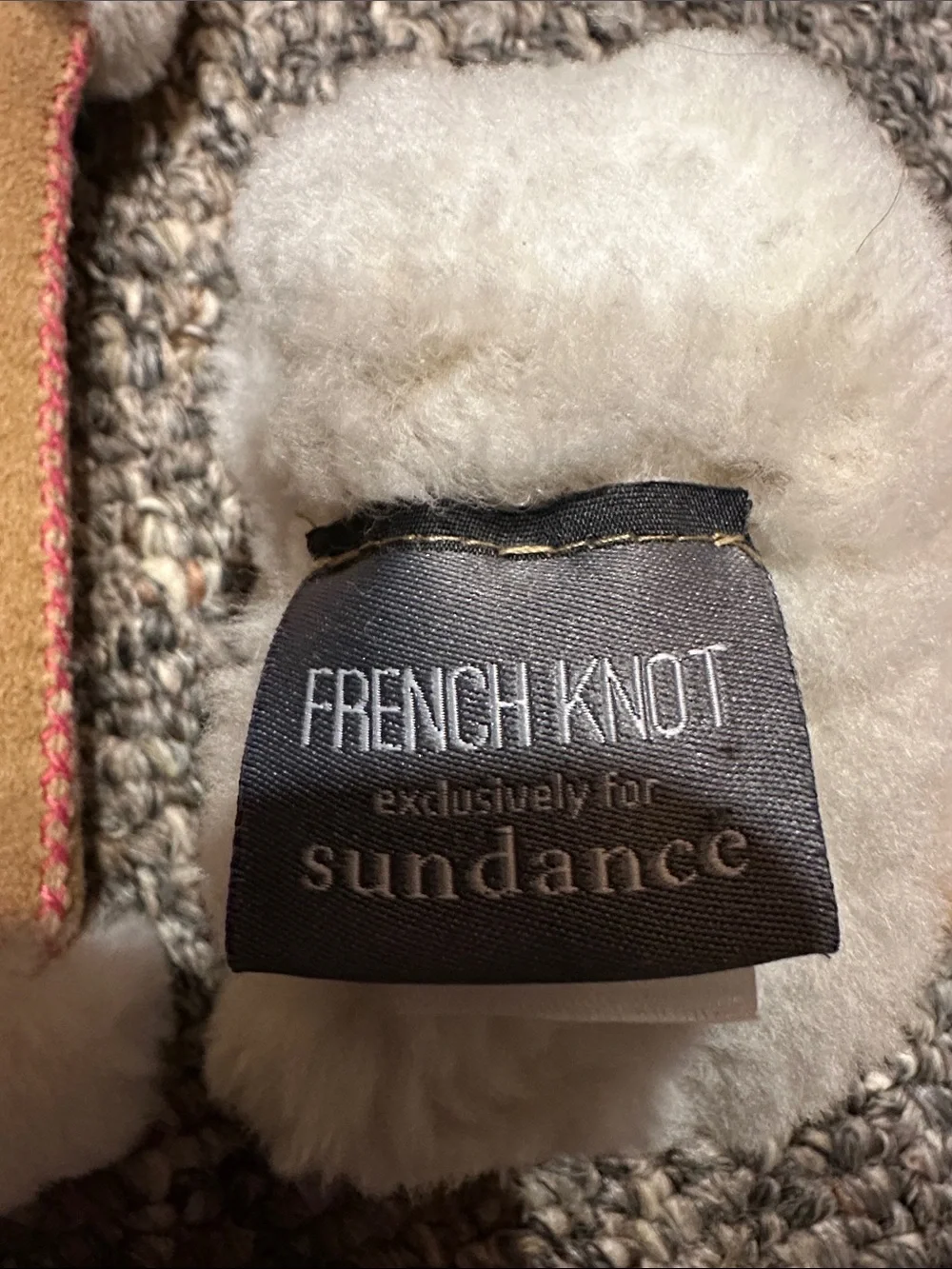 Sundance New-never worn shearling fingerless gloves made by French Knot